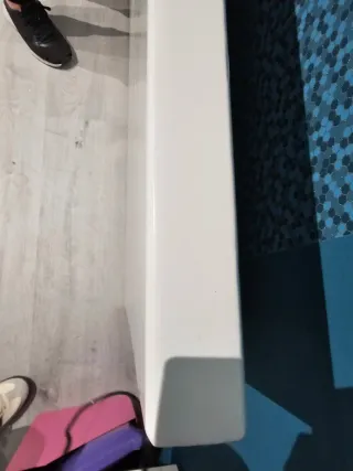 Tablero mesa pino macizo lacado blanco