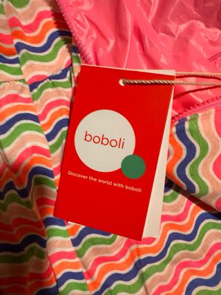 Chubasquero niña rosa y multicolor