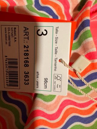 Chubasquero niña rosa y multicolor