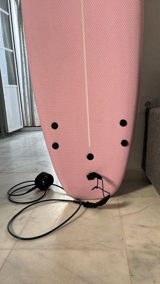 Tabla de surf rosa 7'2