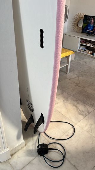 Tabla de surf rosa 7'2
