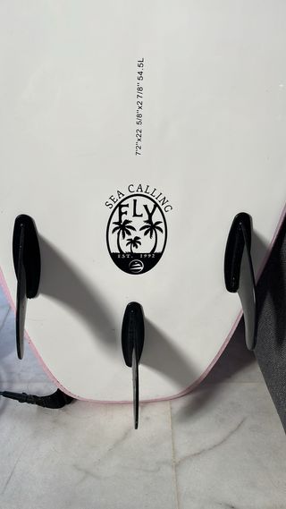 Tabla de surf rosa 7'2