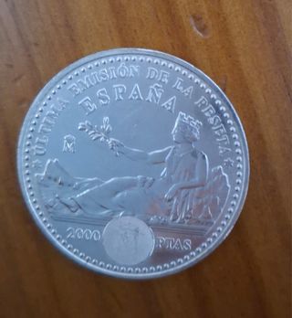 4 Monedas Plata 2000 PTAS España