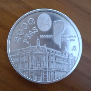 4 Monedas Plata 2000 PTAS España