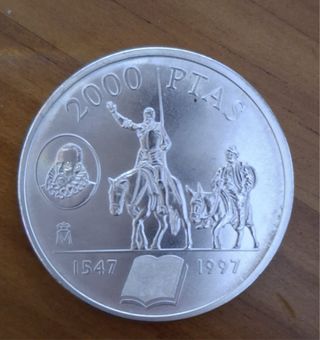 4 Monedas Plata 2000 PTAS España