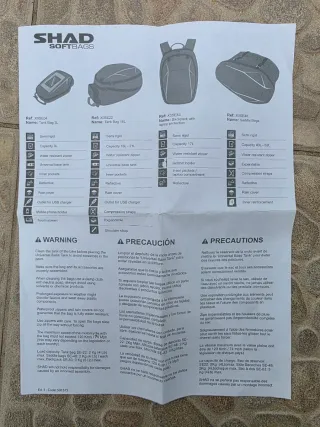 Alforjas SHAD E-48 para moto