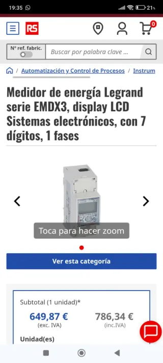 Contador Energía Legrand LGR 046 78