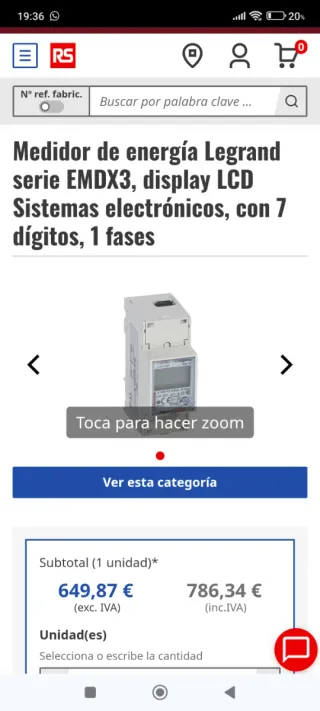 Contador Energía Legrand LGR 046 78