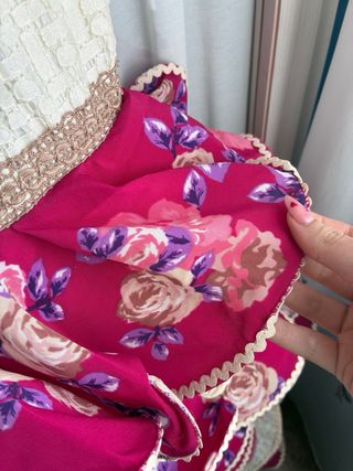 Traje de flamenca volantes flores