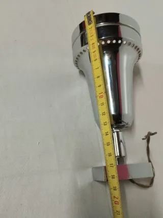 Lampada applique faretto anni 70 acciaio cromato