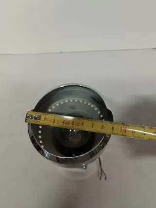Lampada applique faretto anni 70 acciaio cromato