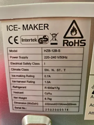 Máquina de hielo portátil