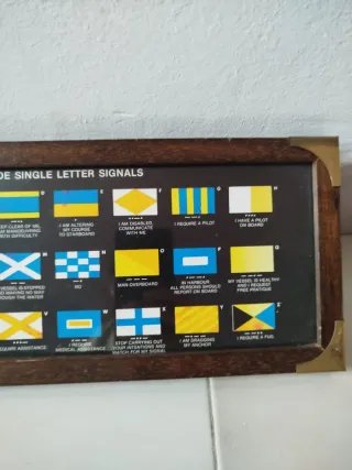 Cuadro Señales Marítimas Código Internacional