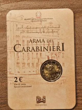 2 Euro 2014 Carabinieri FDC Coincard