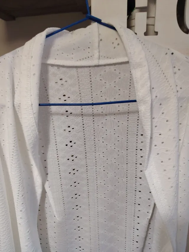 Chaqueta Rejilla Blanca