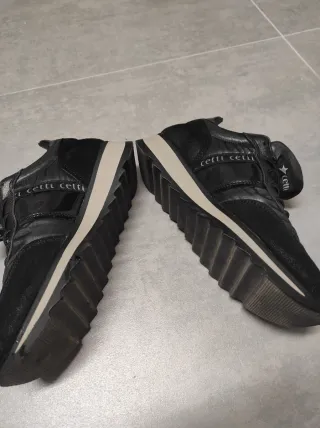 Zapatos Cetti Mujer Negro/Plata