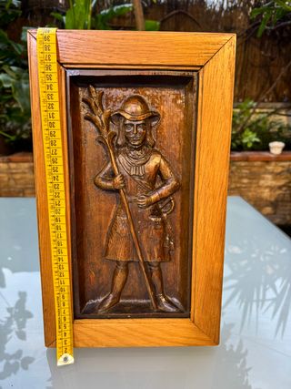 Relieve Madera Soldado Alabardero