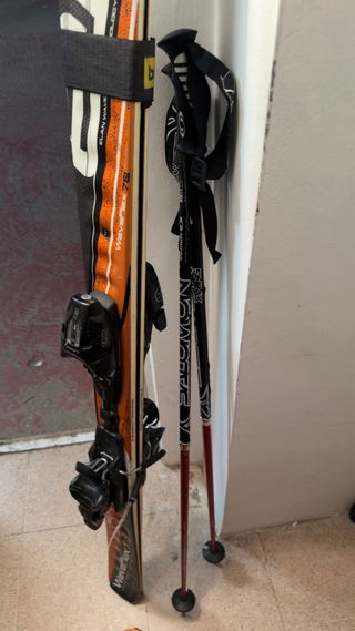 Esquís Alpinos con Bastones Salomon