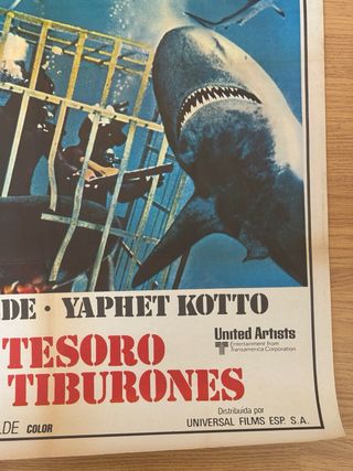 El Tesoro de los Tiburones - Cartel Película