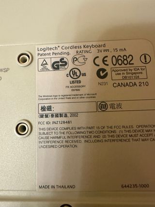 Teclado Logitech Ergonómico Beige/Gris