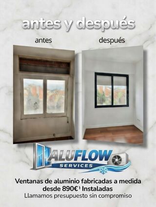 Ventana corredera de aluminio