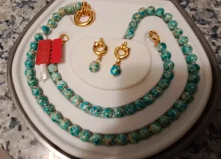 Conjunto Collar y Pendientes Irise Perlas