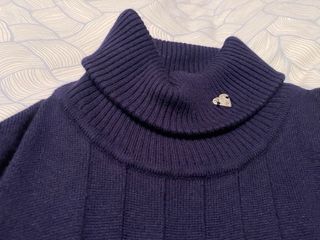 Vestido azul marino de punto