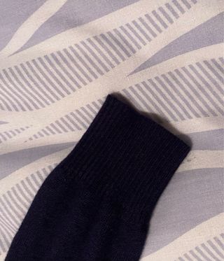 Vestido azul marino de punto