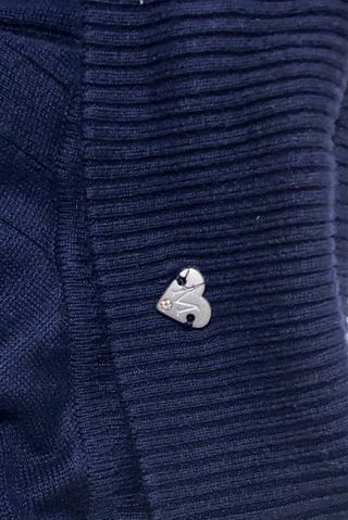 Vestido azul marino de punto