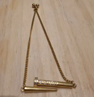 Pulsera acero dorado con eslabones