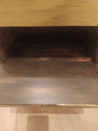 Costurero Zapatero Madera Dorado