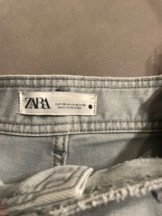 Pantalón vaquero ancho verde