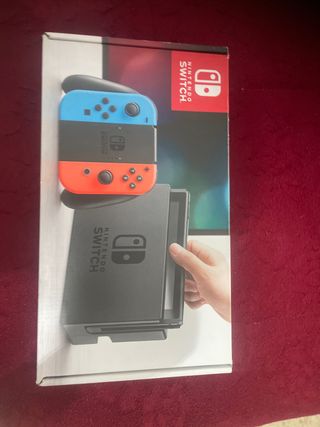 Caja vacia de Nintendo switch