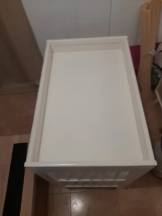 Mueble cambiador blanco