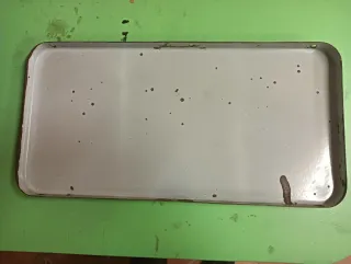 Cartel esmaltado antiguo