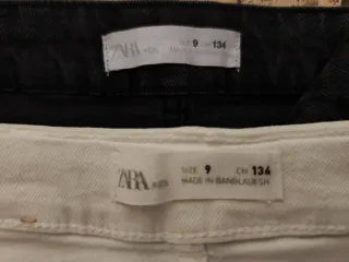 Minifaldas Zara Kids Blancas y Negras