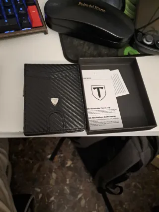 Cartera Teehon RFID Negra