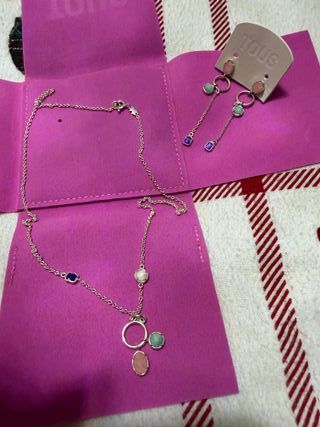 Conjunto Tous Collar y Pendientes Cool Color