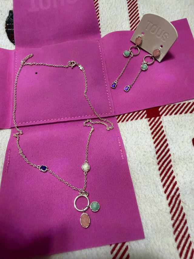 Conjunto Tous Collar y Pendientes Cool Color