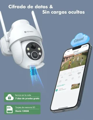 Cámara Seguridad YESYAMO Outdoor PTZ Solar