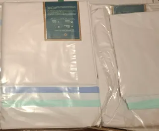 Juego de sábanas sin estrenar blancas alta calidad