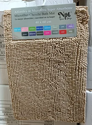 Alfombras Microfibra 40x60. 4€ unidad