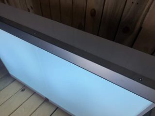 NEGATOSCOPIO 2 PANTALLAS ACERO BLANCO