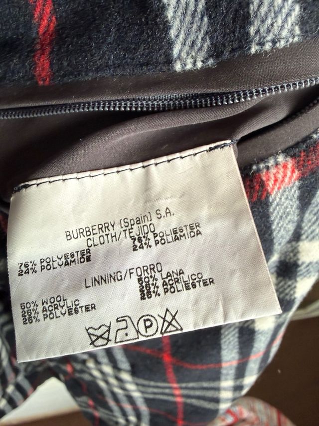 VINTAGE Chaquetón negro BURBERRY talla 5
