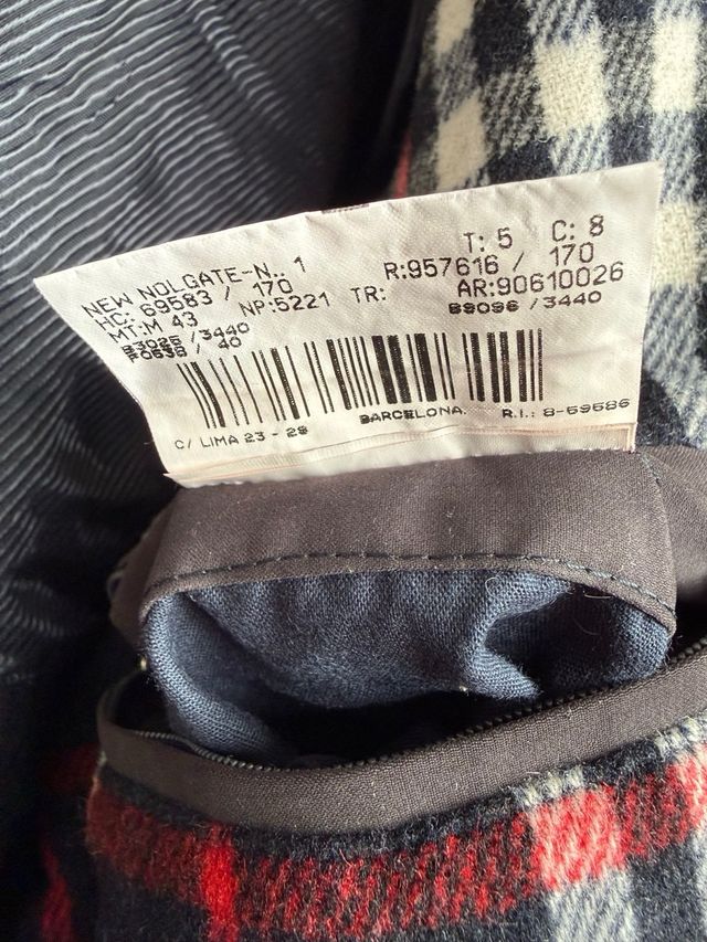 VINTAGE Chaquetón negro BURBERRY talla 5