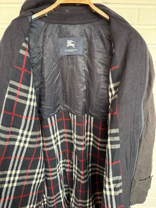 VINTAGE Chaquetón negro BURBERRY talla 5