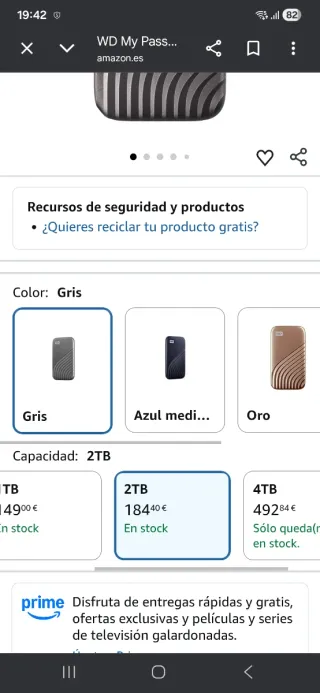 WD My Passport SSD Externo 2TB