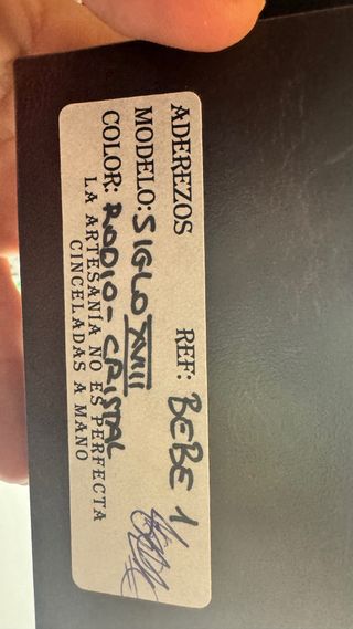 Aderezo fallera bebé plata sin estrenar