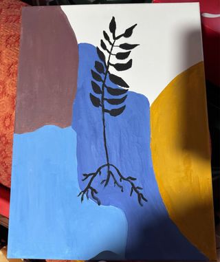 Cuadro abstracto planta