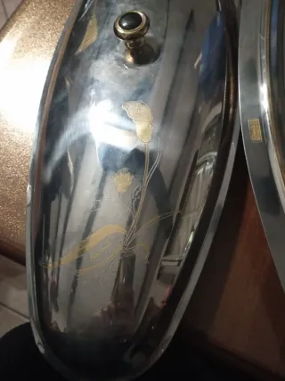 Set Vassoi Acciaio e acciaio dorato